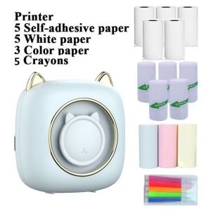 Label Printer SmallPhoto Journal Printing Mistake Printer Meow Meow Homework Organizer Magic Tool