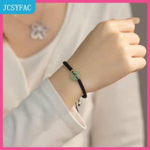 JCSYFAC Lucky Couple Bracelet Peace Buckle Hand Weaving Bracelet Vintage Girlfriend Birthday Gift