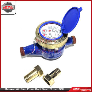 Meteran Air Pam Pdam Bodi Besi 1/2 inch SNI