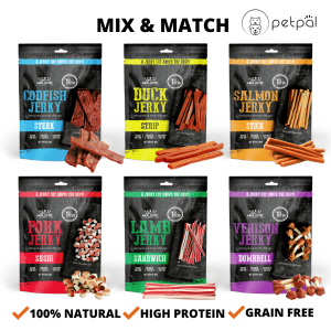 Absolute Holistic Jerky Dog Treats Grain-free (Assorted flavours)