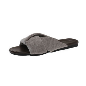[Free Shipping] WomenS Summer Flat Sandals For Outdoor Wear Korean Style Versatile One-Strap Soft-Soled Comfortable Suitable For Pairing With Skirts Beach Sandals