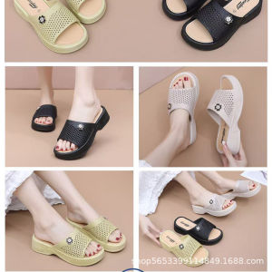 Free Shipping High-Heeled WomenS Sandals Perfect For Summer Casual And Fashionable Versatile Non-Slip Breathable Comfortable With Thick Soles And A Wedge Heel Ideal For The Beach