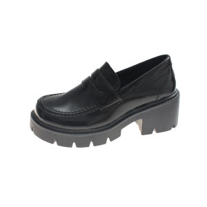 Size 35-40 White Japanese Retro Small Leather Shoes Womens Thick Sole Thick Heel Mary Jane Shoes French Style