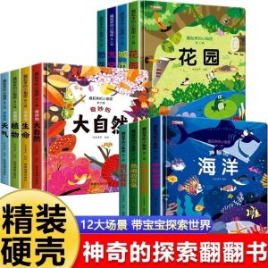 [SG Stock] 儿童3d立体翻翻书藏起来的小秘密1-5岁幼儿阅读故事绘本 (精装硬壳12册）