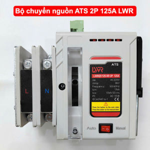 Bộ chuyển nguồn điện tự động 2 pha 125A 220V LWRQ5-125/45 cầu dao đảo chiều tự động đổi hai nguồn điện