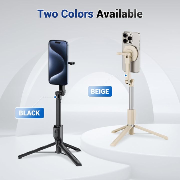 Kiwifotos IC tripod for MagSafe selfie stick for iPhone 16 15 14