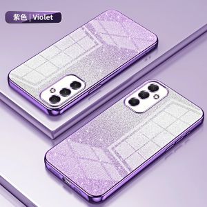 PROMO Case Samsung A35 5G A55 5G Luxury Gliter TPU Premium Silicon Plating Clear