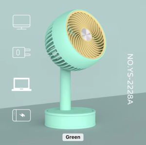 YASE YS-2263 Portable desktop Fan Rechargeble Mini Desk Fan 360 rotation 1200mAh battery