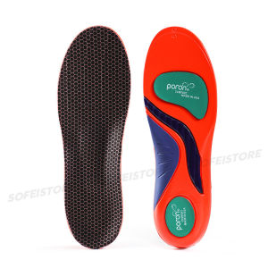 Poron พื้นรองเท้าแบบโค้งแบนดูดซับแรงกระแทกบรรเทาอาการปวดส้นเท้า