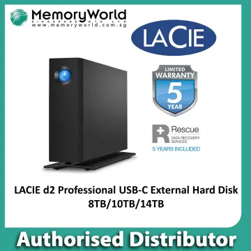 LaCie D2 Professional 4TB External Portable Hard Drive/HDD - Black