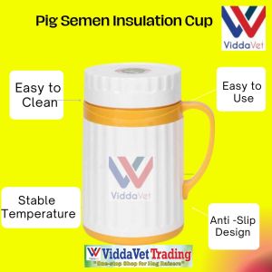 Viddavet  Davsaic Sperm Cup Plastic  Semen Collection Cup Pig Semen Insulation Cup Specimen Cup650ml