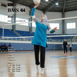 Setelan Baju Olahraga Wanita Muslim Jumbo Believe BMS 44 - Baju Senam Muslimah Terbaru