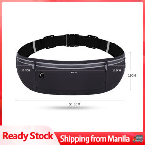 Waist Bag Nylon Large Capacity Waterproof Elastic Lightweight Fanny Pack For Fitness Sports Exercise