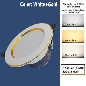 Ceiling Lights Tricolor Dimming Downlight 5W LED Ceiling Light Downlight/Pin Light/Recessed Light/Panel Light