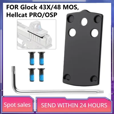 Titanium Adapter Plate For Glock 43X/48 MOS Hellcat OSP/Pro Holosun 407k/507k
