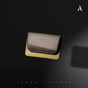 Alona Leather Jakarta - Zalina Dompet Kartu Mini Wanita Kulit Sapi Card Holder Dompet Uang dan Koin