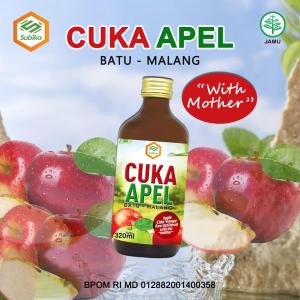 Cuka Apel Batu Malang With Mother BPOM Halal Original | Cuka Apel rendah gula dan lebih sehat untuk Diabetes Diet Batu Empedu