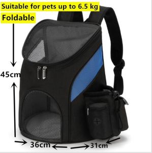 *SG seller* Foldable Pet Carrier Backpack Large Ventilation Small Dog Safety Outdoor Pet Cat Dog Puppy Carrier Travel Backpack Soft Carry Bag