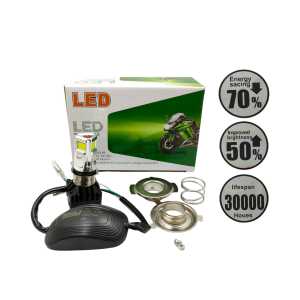 Lampu LED 6 Sisi MOZE AC/DC 30 Watt Universal Semua Motor LR55