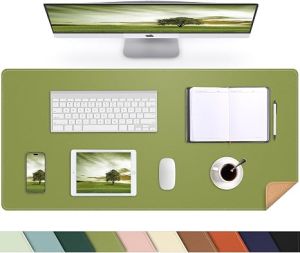 LEEGO 15MM Table Cover Thickened Desk Mat Eye Protection Office Desk Pad Large Laptop Keyboard Mouse Pad Waterproof & Easy to Clean Table Cover