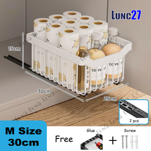 High quality kitchen cabinet pull out basket / multi-function pull out basket / almari tarik rail rak dapur