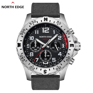 High-End Mens Business Stainless Steel Quartz Watch Three-Eye Chronograph Pointer Solar Rechargeable Watch Luminous Waterproof