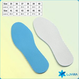 LoviRa Summer Ice Cool Feeling Shoe Pad Deodorant Insoles Breathable and Soft Men and Women Comfort Insole