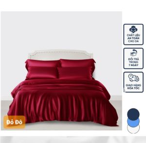 🔥GÍA TỐT🔥 Trọn bộ 5 món phi lụa Thái Tuấn cao cấp hàng loại I bộ chăn ga gối phi lụa hàng may gồm 1 chăn chần bông 1 ga bọc nệm 2 vỏ nằm 1 vỏ gối ôm đủ kích thước nệm dày mỏng combo 5 món - Xưởng may phi lụa