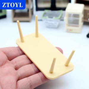 [COD]🔥🔥🔥ZTOYL Dollhouse Grid Space Mini Tea Table Micro Scene Model DIY Living Room Family Toys Doll Girl Gift Dollhouse Furniture Accessories