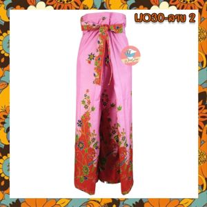 กางเกงขาก๊วย กางเกงเล เนื้อผ้าโทเร ทำจากผ้าถุงแท้ ใส่สบาย กางเกงขายาว (WO30)