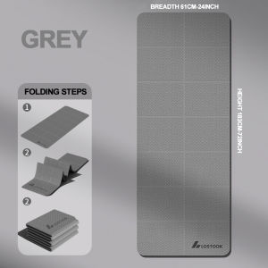 SG Local Inventory 2025 New Foldable Yoga Mat TPE Material 6mm Thickness Non-Slip for Fitness and Outdoor Exercise