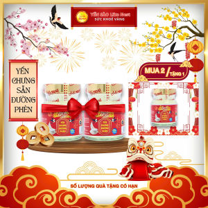 HCM - LIKE NEST TẾT AN YÊN COMBO 2 HŨ YẾN CHƯNG VỊ ĐƯỜNG PHÈN TẶNG 1 HŨ 35% TỔ YẾN