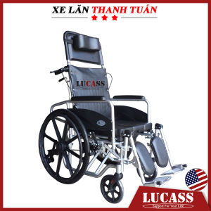 Xe lăn khung nhôm Lucass X7L đa tiện ích bền và dễ dàng di chuyển