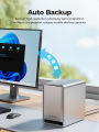 ORICO MetaCube Pro 3.5" Enterprise Storage 5 Bay NAS with Multi-account Usage Double Encryption Data Sharing for 7x24 Hours Work. 