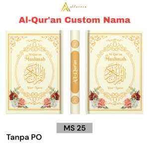 Alfareza - Variasi 1 Alquran Custom For Muslimah Bisa Tulis Nama Tanpa PO Untuk Hadiah Kado Gratis Tanpa Biaya Tambahan