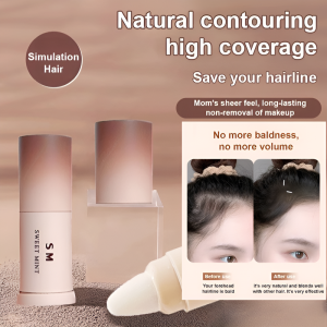 Natural Long Lasting Finishing Stick Hair Part Line Filler Stick Bald Spot Cover Up Makeup Temple And Forehead Contouring Hairline Filling Stick Hair Shadow Stick Waterproof Contour Powder Non Smudge Formula 2 In 1 Design