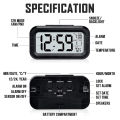 (SG STOCK) Battery Alarm Clock Operated LCD Display Digital Smart Small Snooze Temperature/Many colors/Easy to use. 