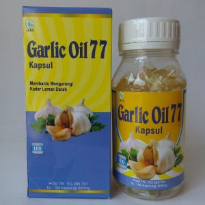 Garlic Oil 77 Isi 100 kapsul original Meningkatkan Daya Tahan Tubuh