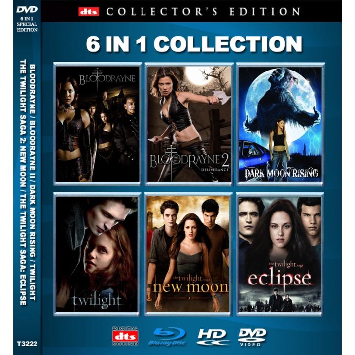 DVD Twilight 1 2 3 English Movie 6 In 1 Collection t3222 Lazada