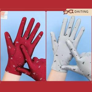 DAITING Women Driving Riding Mitten Sunscreen Gloves Female Summer Breathable Elastic Sun Protection Glove For Lady Girl