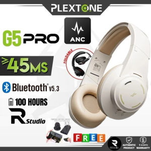 PLEXTONE G5 Pro Foldable Gaming Wireless Headset with mic Noise Cancelling 45ms Low Latency PC PS5 Note 10 Pro
