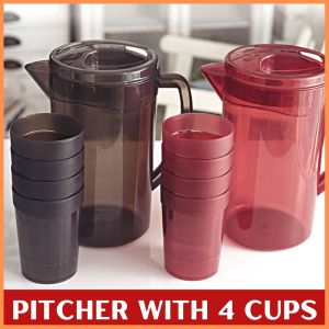 Pitcher with 4 Cups Large Capacity Water Juice Container