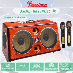 LOA KARAOKE XÁCH TAY BOSSINON N2534K- CÔNG SUẤT 800W 2 BASS 25CM - HÀNG CHÍNH HÃNG