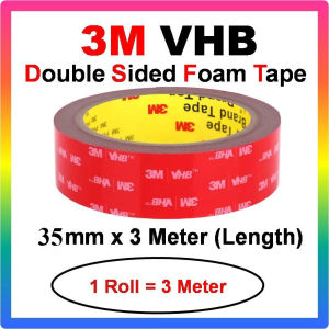 3M VHB Double Sided Foam Tape Car Bike Water Proof Heat Resistance Indoor Outdoor