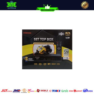 Evercoss STB Pro DVB-T2 Set Top Box TV Digital UHF Channel Gratis