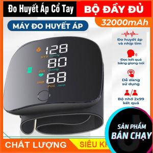 Máy đo huyết áp cổ tay WEB506 đọc kết quả tiếng việt cảnh báo huyết áp theo màu sắc đo chính xác kết quả pin sạc usb