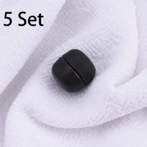 5Set Round Magnetic Clothes Clip Shirt Top Anti-Leak Magnetic Button Compact Scarf Brooch Shawl Clip