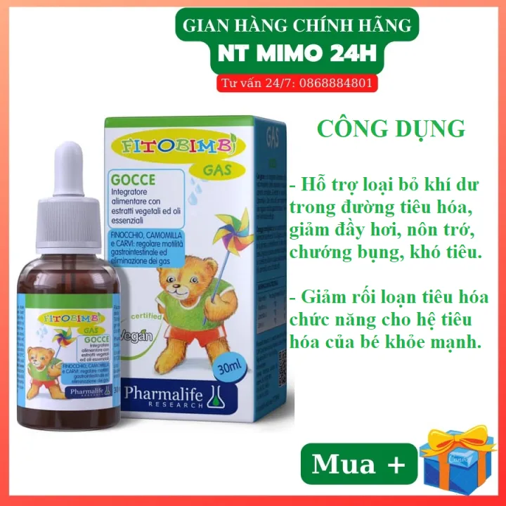 Fitobimbi Gas Bimbi Bé Hết Nôn Trớ,Chướng Bụng,Đầy Hơi Khó Tiêu.Rối Loạn Tiêu Hóa