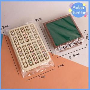 Aolaa 1Set 1:12 Dollhouse Miniature Mahjong Table And Chair Model Furniture Home Model Decor Toy Doll House Accessories