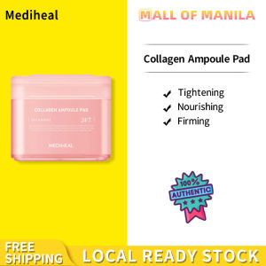MEDIHEAL Collagen Toner Pad 100pcs - Firming Elasticity Boosting Fine Lines Reducing Daily Care Pads with Collagen Peptides for Mature Skin